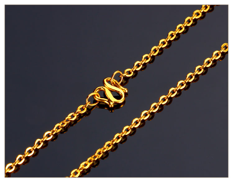 钻之心 黄金项链女款9999足金纯金十字链子o字链女士时尚经典百搭 3.