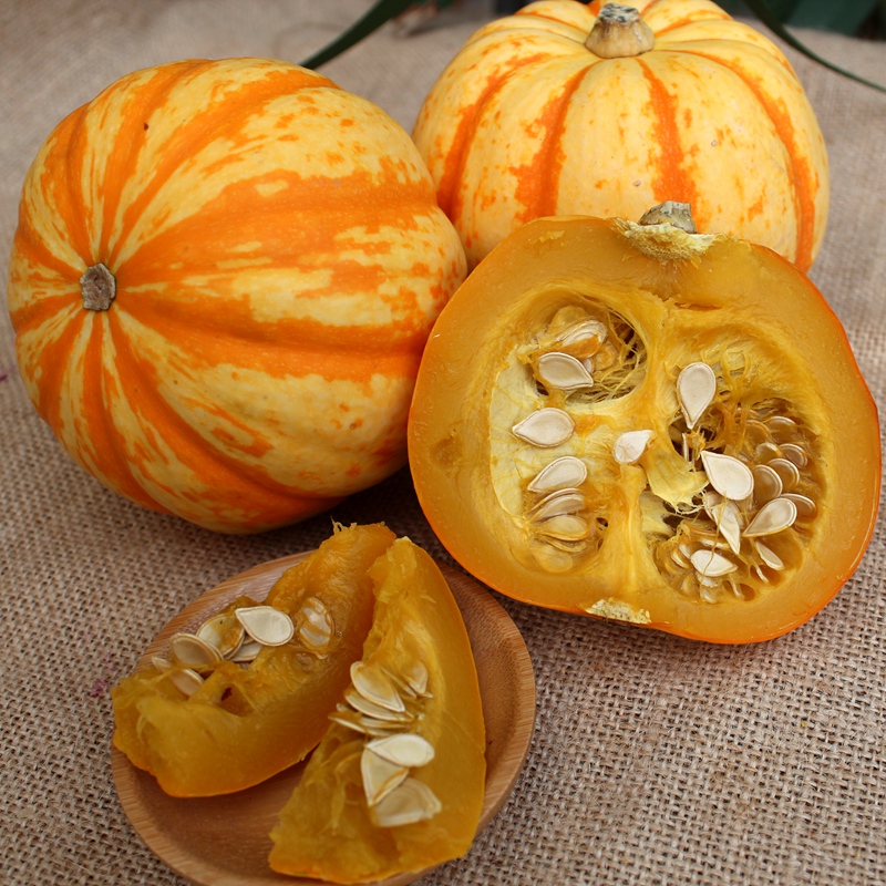 小南瓜1斤装桔瓜迷你贝贝黄南瓜黄色新鲜蔬菜农产品日天太阳瓜太阳果