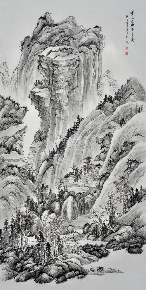 【藏品介绍】 刘二郎  山水画泰斗李可染入室弟子  国家一级美术师