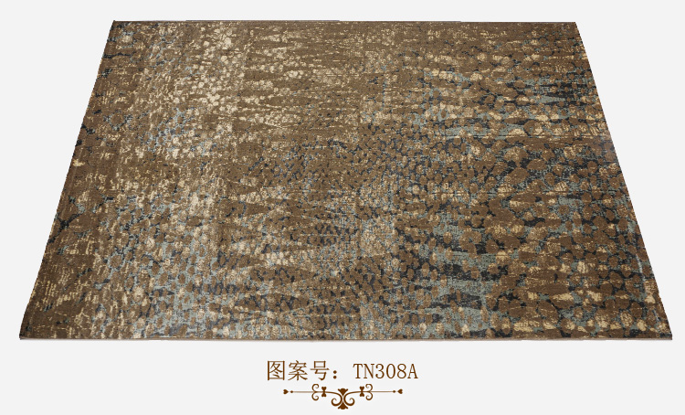 优立地毯 埃及进口地毯地垫 羊毛加丝客厅地毯美式卧室毯 TN-308A 2300MMx3200MM