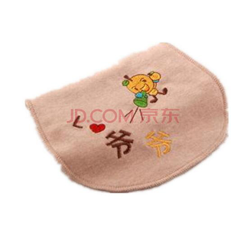 朴朴米彩棉吸汗巾儿童卡通猴子绣花隔汗巾加大码棉垫背巾32*24厘米 我