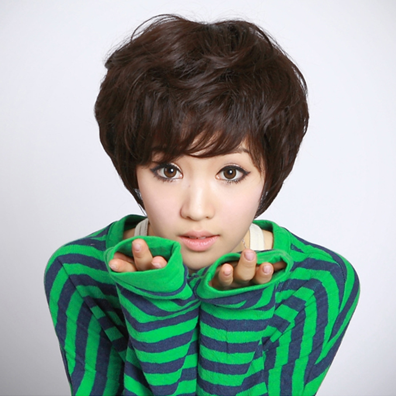 小苏妞(xiaosuniu) 假发中年假发女生短发蓬松凌乱短卷发假发妈妈头