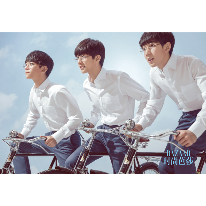 时尚芭莎2016年7月上 封面tfboys送tfboys巨幅海报
