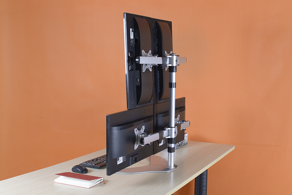 爱路华 ew-d104四屏显示器支架多屏电脑挂架桌面万向旋转显示器屏幕