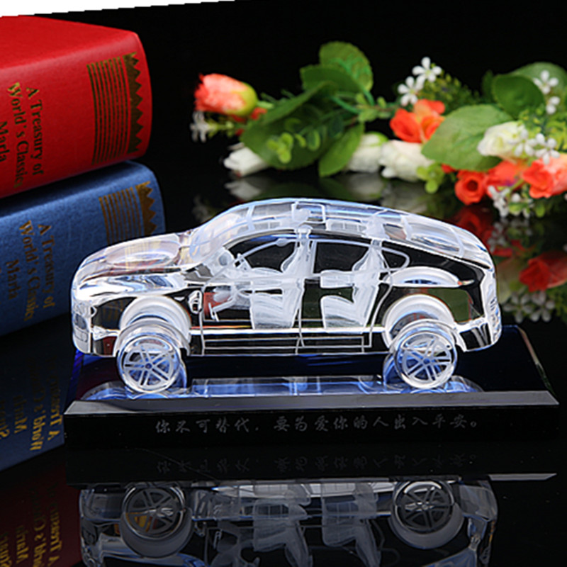 创意情人节礼物diy定制水晶汽车模型摆件香水瓶送老公男生男友同学