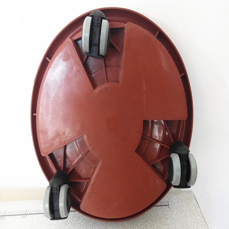 万向轮移动托盘 移动花盆架 滚轮花盆底座 托架 4号轮式托盘360mm