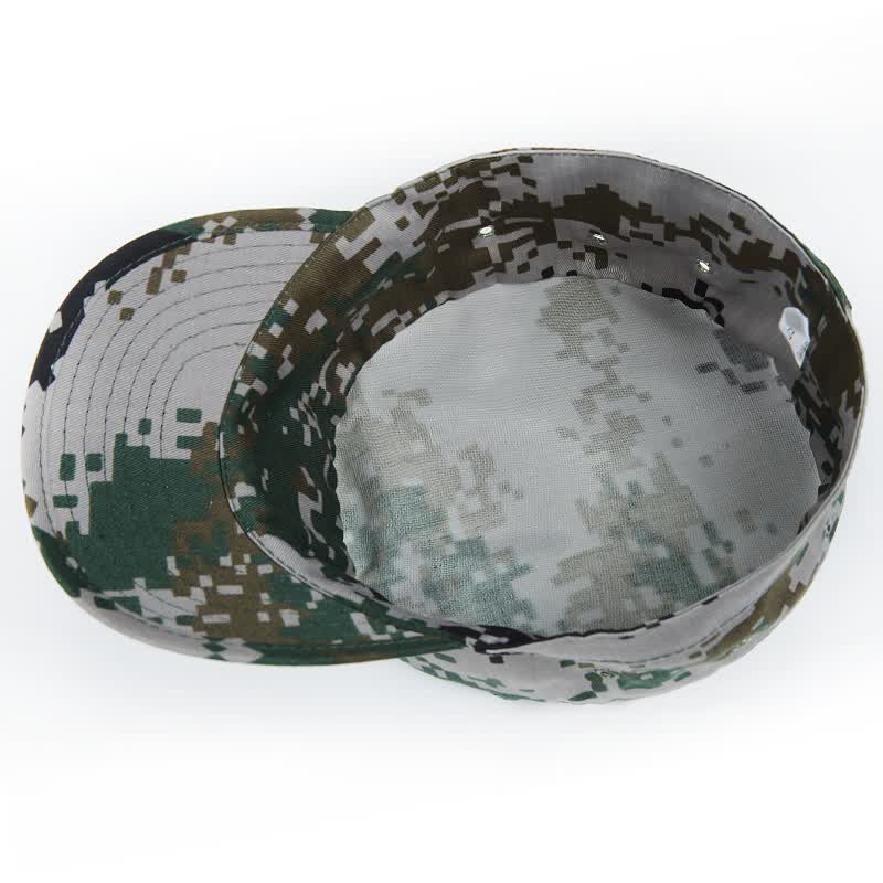特种兵07式林地迷彩帽男女军训帽户外军迷平顶作训帽遮阳帽部队战术帽