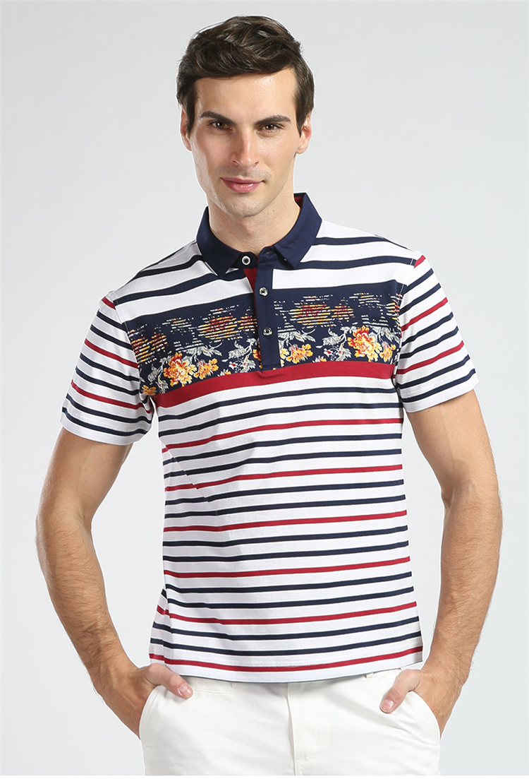 托尼宝拉短袖t恤男半袖t恤 男士polo衫2016夏装新款男士纯棉翻领印花