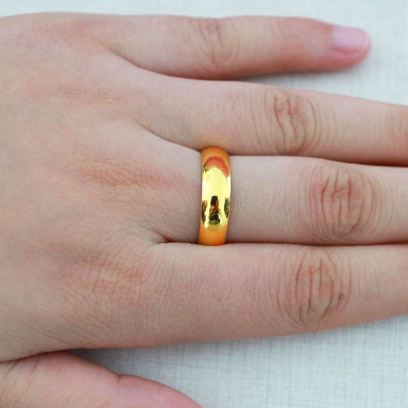 千影珠宝黄金戒指男士9999足金女款活口食指环戒子纯金光面光身光板