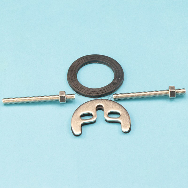 艾润不锈钢双螺丝锁片单孔冷热水龙头单螺丝锁片固定垫片家用马蹄片