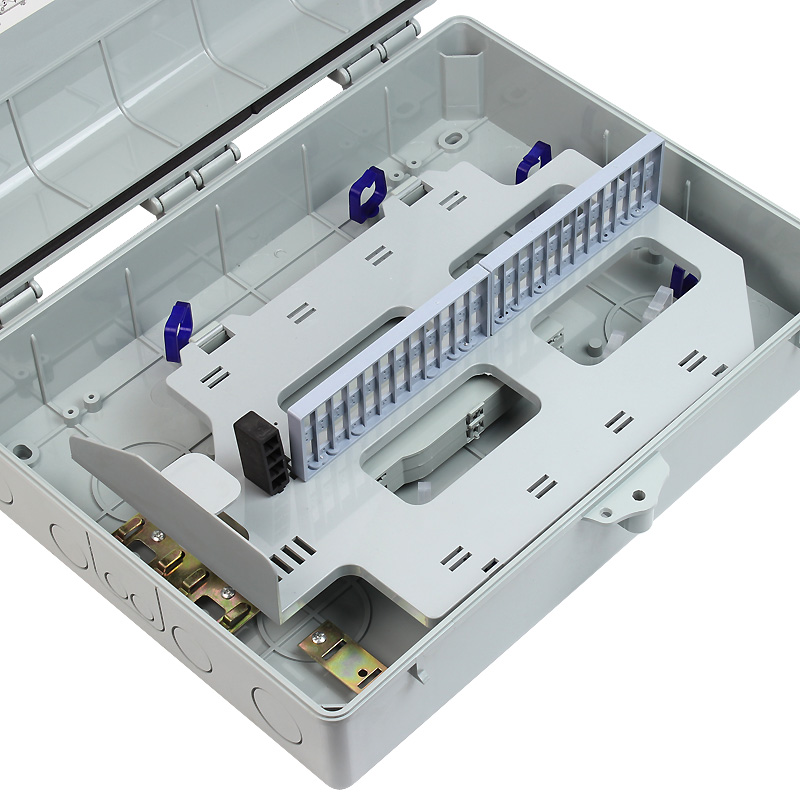 aua 48芯光缆分纤箱 ftth光纤入户直熔分纤箱 光纤保护盒48口接线盒