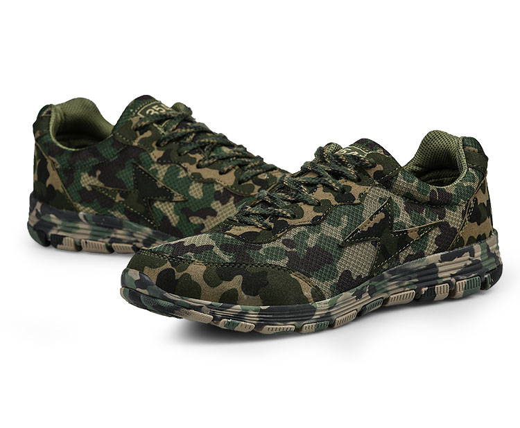 赤午跃运动户外专营店 夏季丛林数码迷彩运动鞋超轻户外跑步鞋作训军