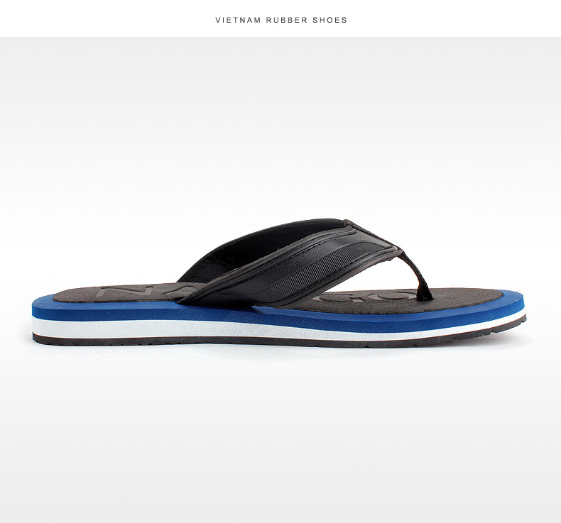 越南橡胶男拖鞋鞋潮流防滑厚底沙滩人字拖鞋男士韩版时