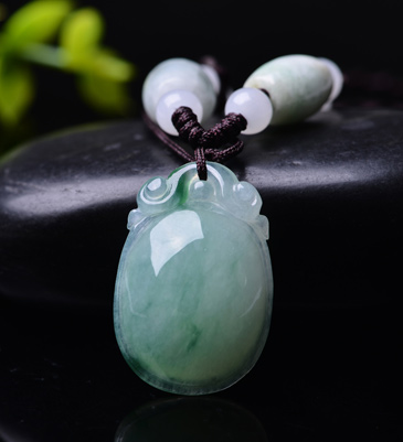 菲萃心语 翡翠a货吊坠 细糯翡翠福瓜玉石珠宝挂件玉坠