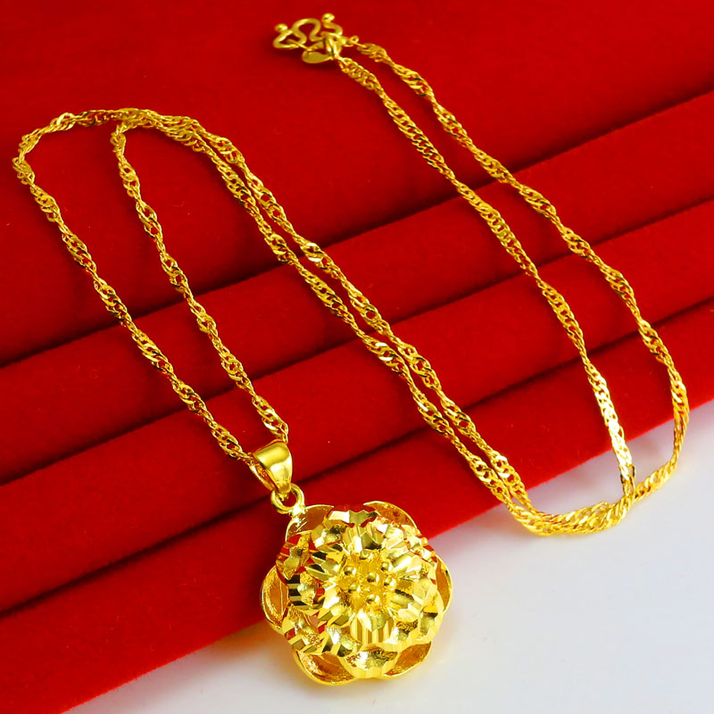 2,结婚的黄金项链重量一般都为8~10克左右,项链上的花型重量大概在5克