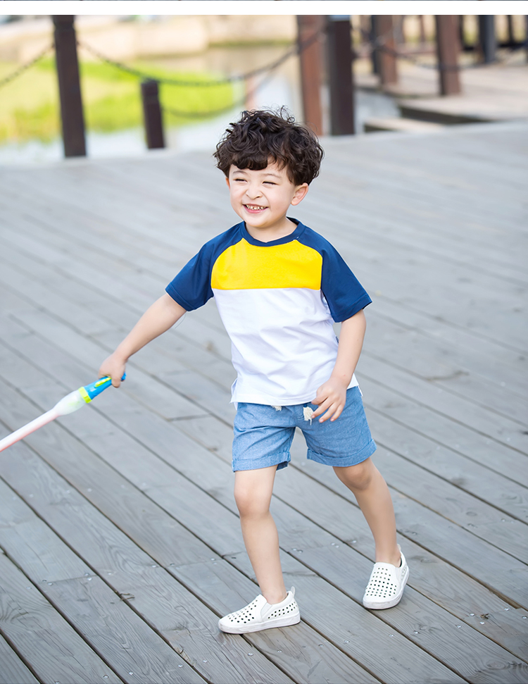 小身板童装男童夏装套装儿童运动套装夏小孩衣服短袖套装夏季运动服