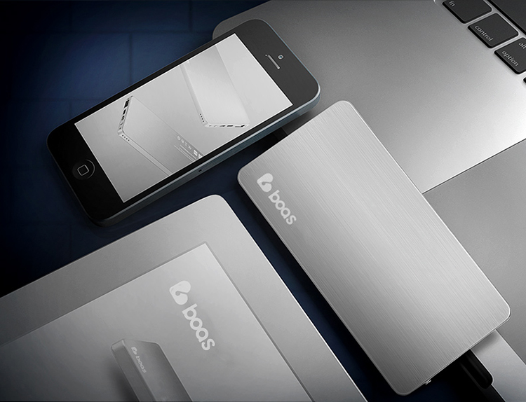 boas 超薄聚合物充电宝 苹果5siphone6splus三星华为小米手机通用移动