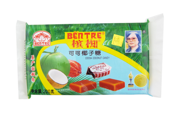 槟椥可可椰子糖 200g x5包 新年喜糖椰子糖儿童糖果零食越南进口
