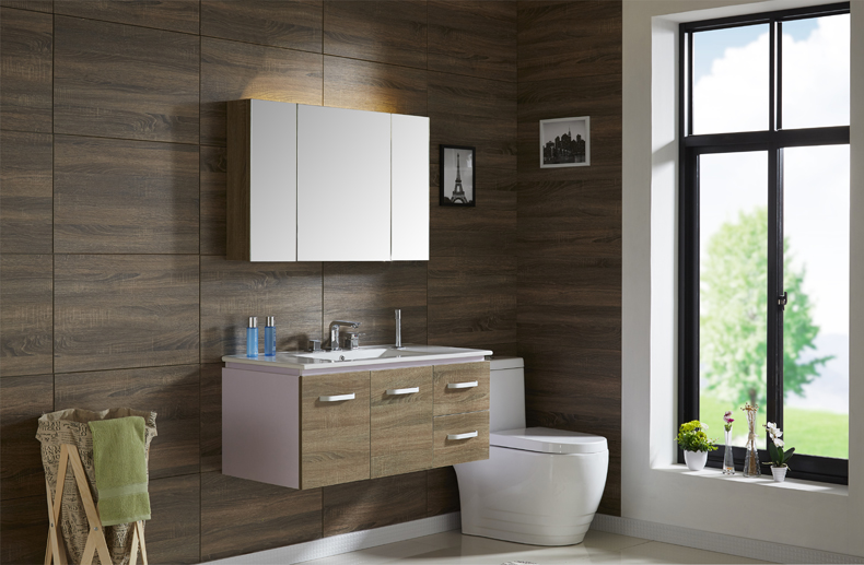 白色恋人浴室柜组合洗脸盆洗手盆柜组合卫浴柜 100