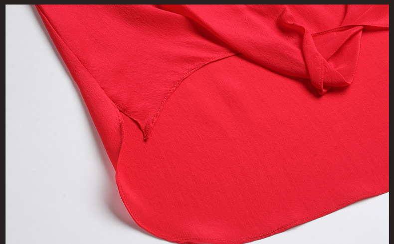 一悠子真丝t恤女2016夏装新款时尚复古v领短袖纯色桑蚕丝上衣女 6160