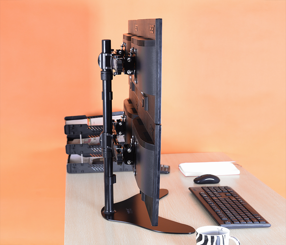 爱路华 ew-d104四屏显示器支架多屏电脑挂架桌面万向旋转显示器屏幕