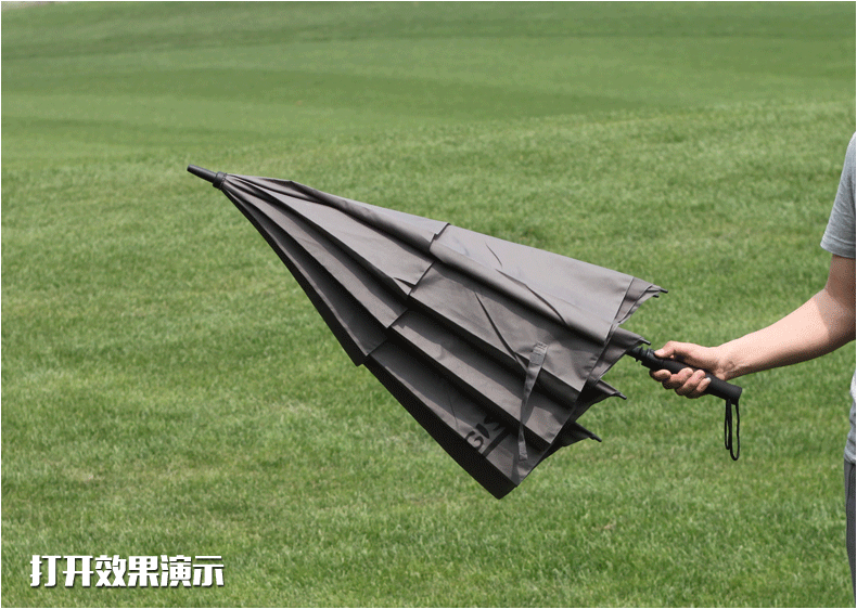 rogisi陆杰士户外特勤大伞 511商务高尔夫伞 遮阳雨伞r-y-505 黑色