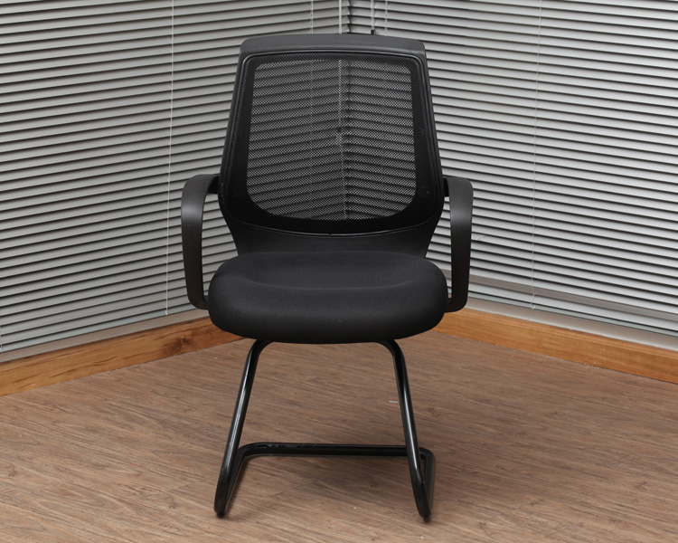国昶办公椅网布黑色弓形职员会议批发 款式2 4把