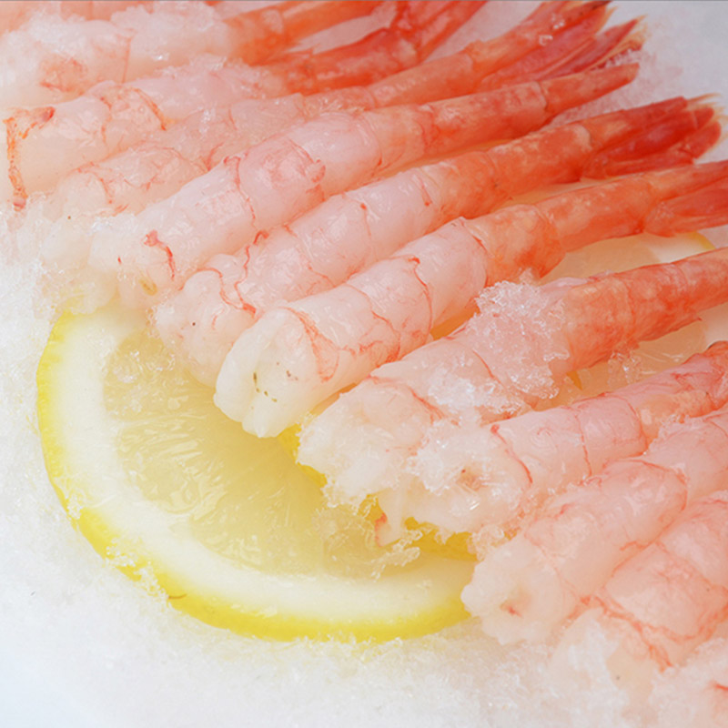 星农联合加拿大北极甜虾刺身100g/板约30尾北极虾新鲜去头去壳
