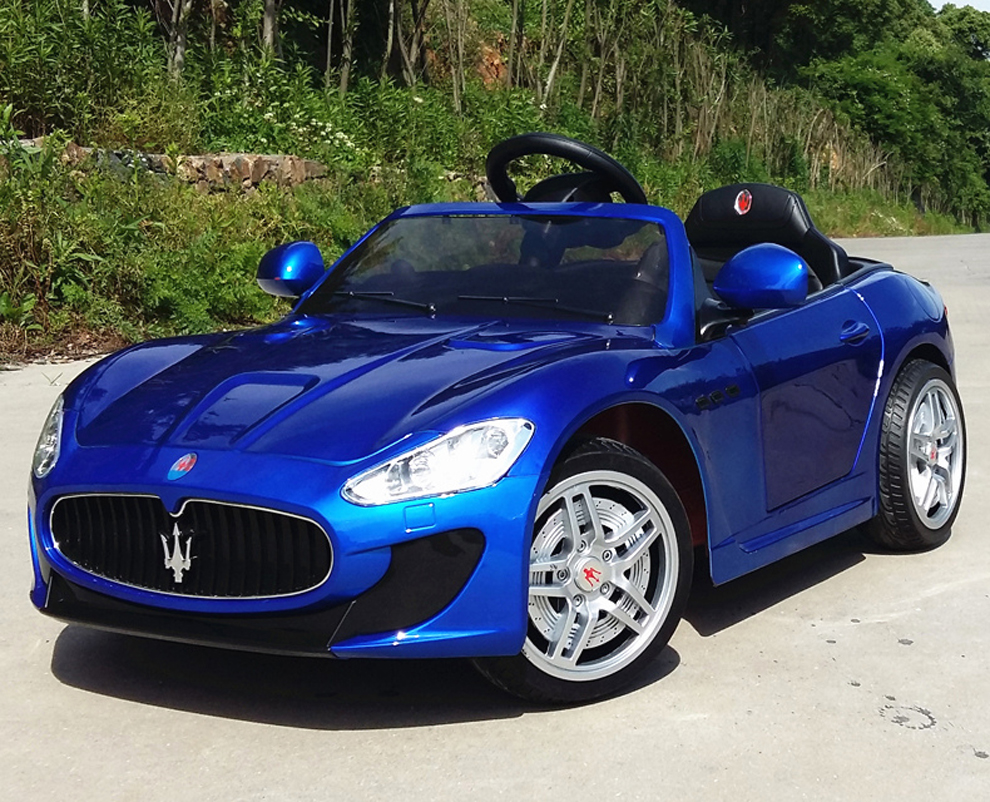 【京东配送】玛莎拉蒂授权儿童电动车 四轮可坐宝宝电动汽车 小孩玩具