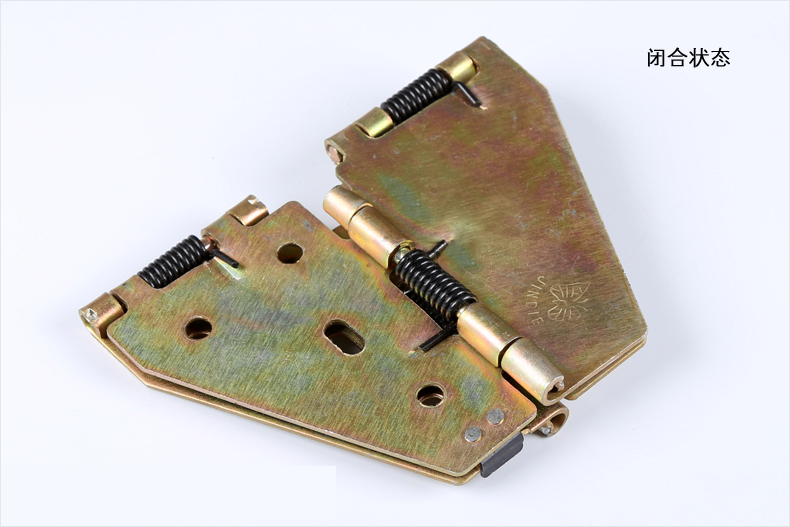 汇乐斯弹簧折叠餐桌合页活动板面铰链老式餐桌家具蝴蝶合页