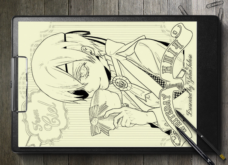 动漫周边线稿动漫临摹本约会大作战素描本素材画册画集手绘本盗墓笔记