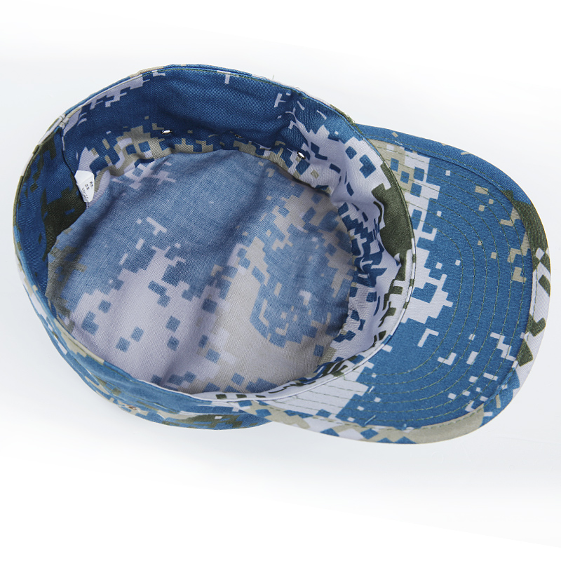 特种兵07式林地迷彩帽男女军训帽户外军迷平顶作训帽遮阳帽部队战术帽