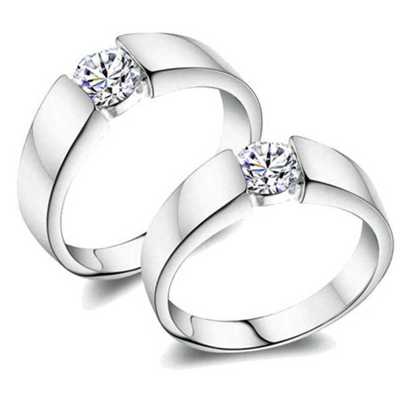 兴峰 情侣饰品 戒指对戒925银指环 男22号