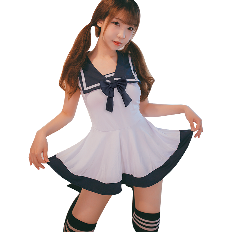 霏慕 情趣内衣女士高腰开叉旗袍7873女开档漏毛露勾诱惑性感睡衣 黑