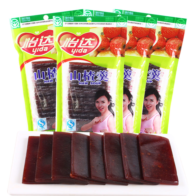 怡达 山楂羹180gx4袋内含独立包装休闲零食蜜饯山楂食品