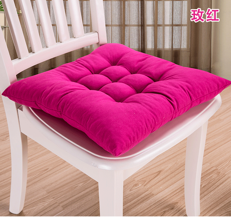华庭丽娜抱枕靠垫坐垫餐椅垫 深蓝 40cm*40cm