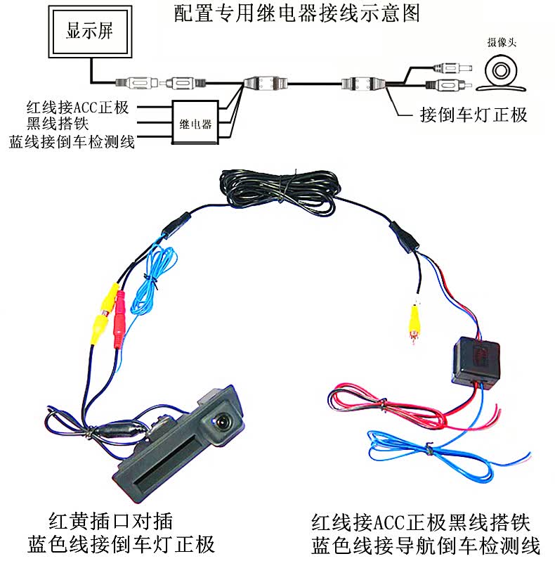 迈腾夏朗朗行新宝来扣手开关专用高清倒车影像后视摄像头 速派13-15年