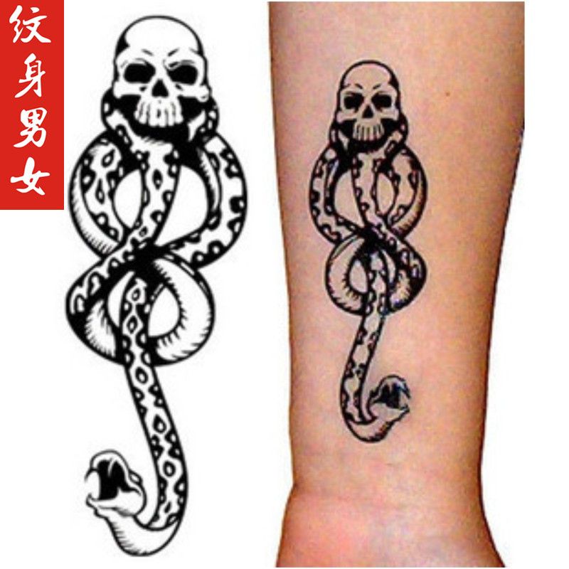 哈利波特伏地魔守护神咒纹身食死徒霍格沃兹死