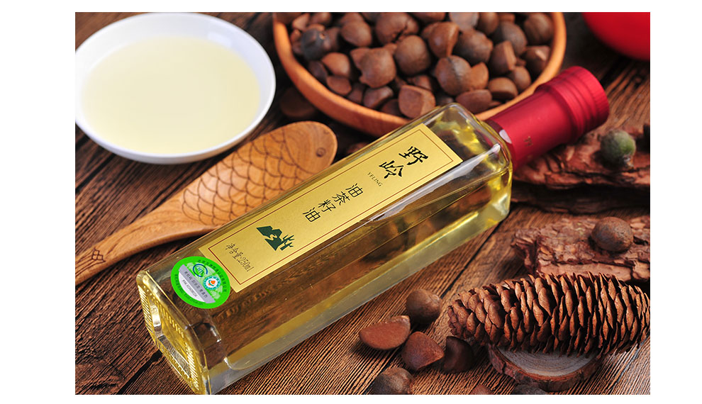 野岭有机茶油纯山茶油一级物理冷压榨山茶籽油月子油食用油250ml