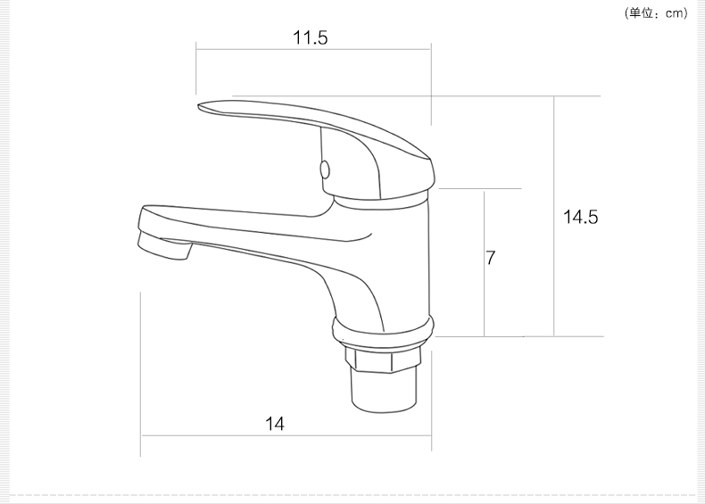 尊驰卫浴水龙头冷热精铜面盆龙头单孔浴室洗手盆台盆龙头1010a