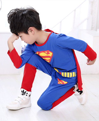 夏尔维纳 春秋款婴儿衣服儿童装男女宝宝超人悟空造型服外贸连体衣哈