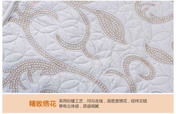 
                                        福巢 欧式沙发垫 坐垫 椅垫 全棉绣花布艺沙发巾 加厚防滑秋冬经典纯色 雅白 90*90CM一片                