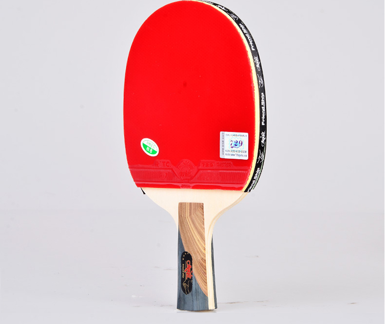 729乒乓球拍初学者金四星成品拍单拍金三星 金4星 横拍/长手柄 (赠