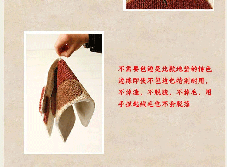 
                                        DAJIAOZHI田园紫薇花进门地垫门垫门厅玄关入户地毯浴室卫生间防滑垫地毯地垫 虎皮玫瑰 80*120cm                