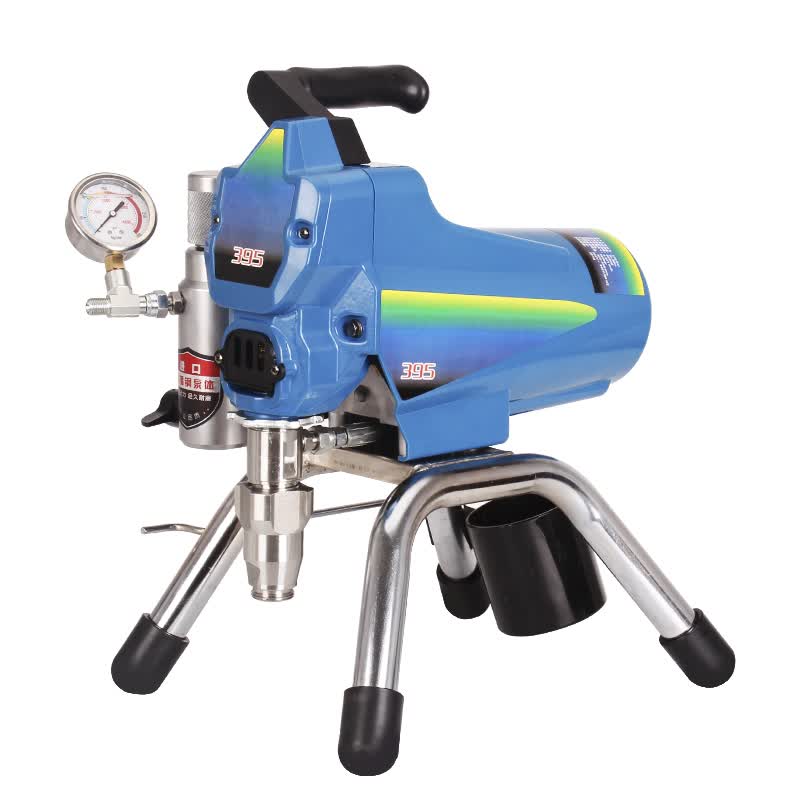 小型自动多功能涂料喷涂机墙面油漆喷漆机 395标配豪华机械调压【图片