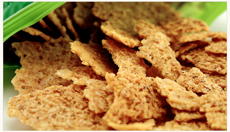 安徽特产 云岭锅巴320g 泾县农家手工锅巴原味非油炸食品 送辣酱包