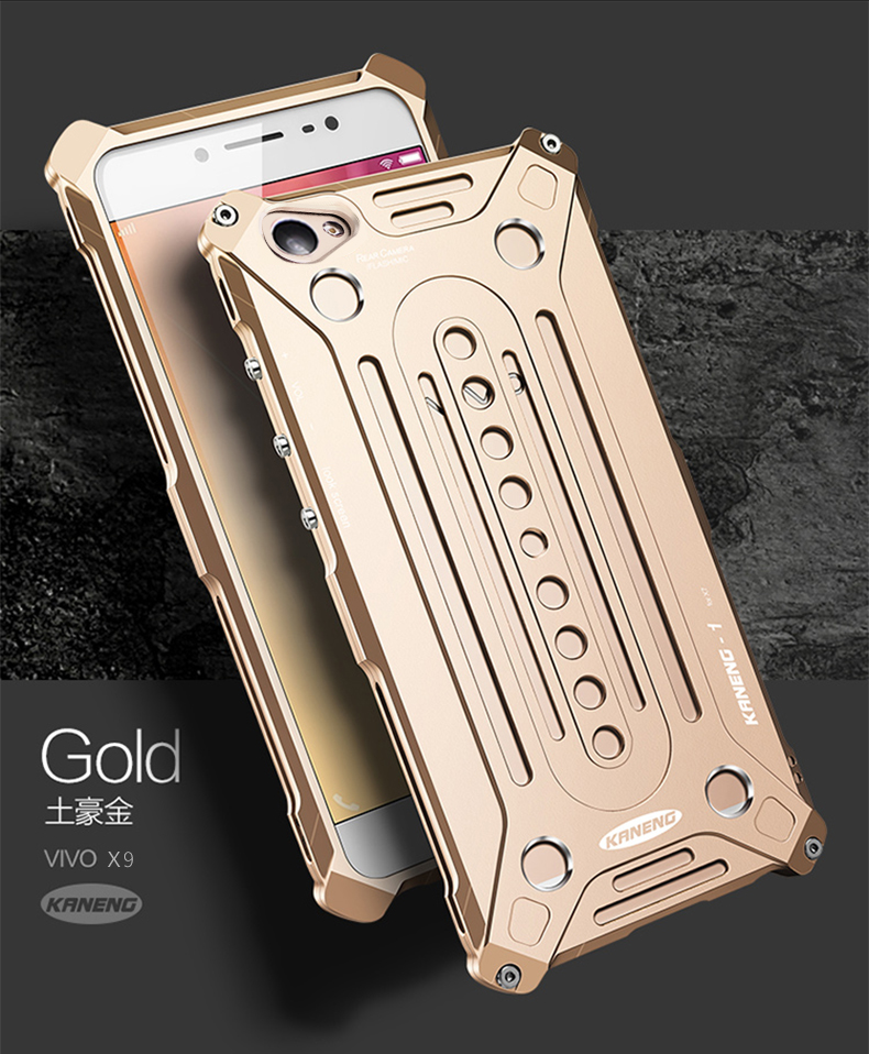 KANENG Powerful Aluminum Shell Shockproof Aerospace Metal Case Cover for vivo X9