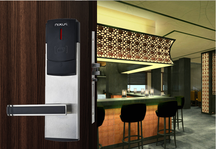 普鑫五金智能锁酒店锁密码锁家用防盗门电子门锁室内门锁gy9008 钢