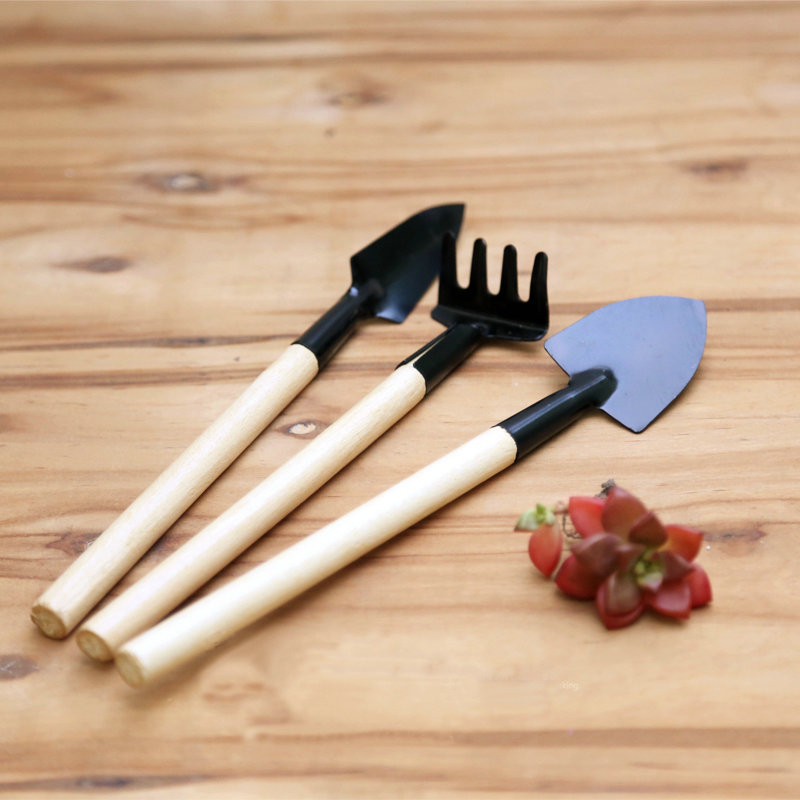 【】 园艺三件套装多肉盆栽养花工具种菜种花小铲子小耙子园艺工具