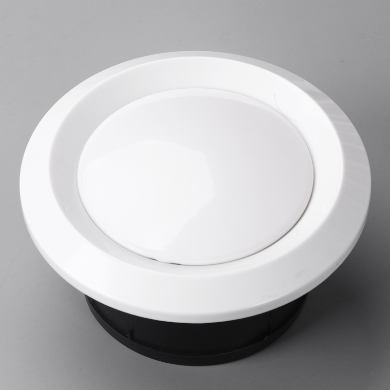 新风系统百叶abs新风口排风口斜叶式圆形出风口圆盘可调式150180mm6寸